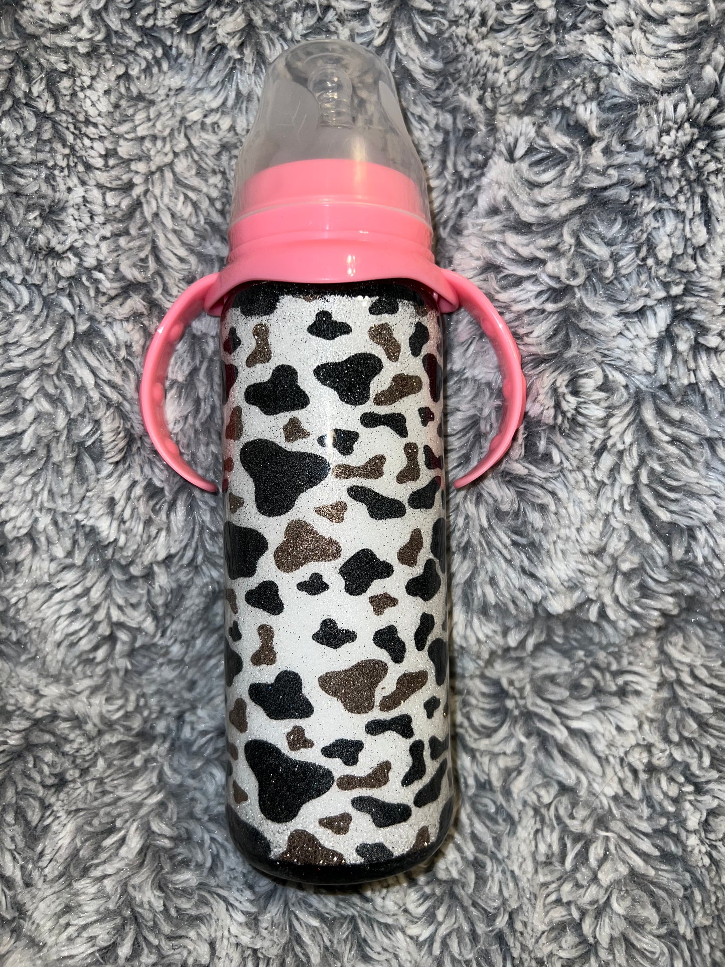 Cow print Baby bottle